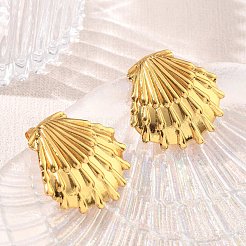 Pendientes de botón de acero inoxidable 304&nbsp;SA-CBA46AF-06G-01
