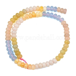 Chapelets de perles de jade blanche naturelle&nbsp;G-NH0006-A15-01