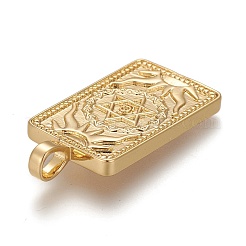 Pendenti in zirconi cubici trasparenti in micro pavè di ottone&nbsp;X-ZIRC-Z004-01A