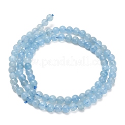 Природные Аквамарин бисер нитей&nbsp;G-F826-D01-4mm
