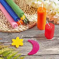 Feuilles de nid d'abeille en cire d'abeille&nbsp;DIY-WH0162-55B-06