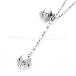 Conjuntos de joyas de acero inoxidable 304 con flores&nbsp;SJEW-H302-13