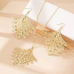 Ожерелья и серьги-подвески из сплава «Хвост феникса»&nbsp;FS-WGDD50B-01