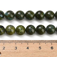 Brins de perles de jaspe verts naturels&nbsp;GG-CBA007A-B04-8mm