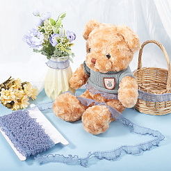 10 ярд плиссированной кружевной отделки из полиэстера&nbsp;OCOR-GF0003-52A