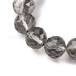 Прозрачные стеклянные бусины гальваническим пряди&nbsp;X-EGLA-N002-34D-F02