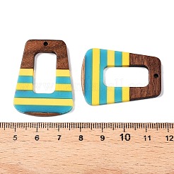 Подвески из эпоксидной смолы и орехового дерева&nbsp;RESI-N039-121S