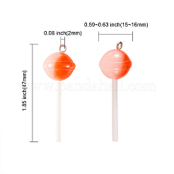 30шт 5 цвета подвески из смолы&nbsp;RESI-CJ0001-222