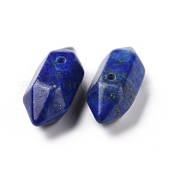 Natürliche Lapislazuli-Anhänger mit doppeltem Endstück&nbsp;G-C007-02A-16