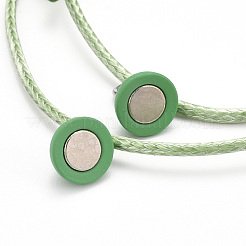 Регулируемый магнитный браслет для пар&nbsp;BJEW-JB06190-05