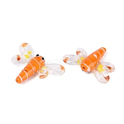 Perline autunnali fatte a mano in vetro lavorato a lume&nbsp;LAMP-Q031-017-01
