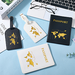 2 бирка для багажа из искусственной кожи и 2 обложки для паспорта&nbsp;FIND-CL0001-14E