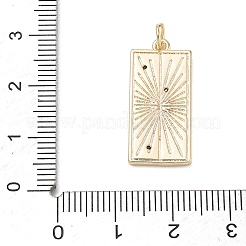 Messing micro pave klare zirkonia anhänger&nbsp;CU-CBAFF5B-15G