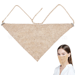 Треугольные литые головные уборы маскарадные маски&nbsp;AJEW-WH20067-054KCG