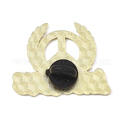 Broches esmaltados con las palabras amor y paz&nbsp;AL-I001-01G-04