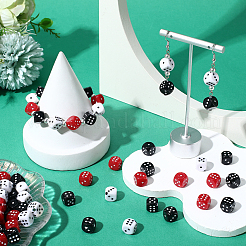 180шт 3 цвета акриловые бусины&nbsp;OACR-PA0001-08