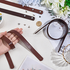 4 шт. 2 цвета ПУ искусственная кожа заклепочные ремни для сумки&nbsp;DIY-CL0002-35B