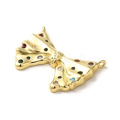 Настоящие 18к позолоченные латунные подвески с микропаве и кубическим цирконием&nbsp;KK-M281-01G-02