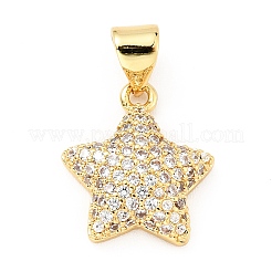 Латунные микро проложить кубического циркония подвески&nbsp;KK-E015-09G-01