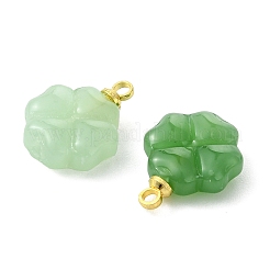3 Stück 3 Farben imitierte Jade-Glasanhänger&nbsp;PALLOY-JF05402-01