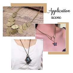 16 шт. 4 стиля железного панцирного/кабельного ожерелья для изготовления&nbsp;MAK-HS0001-02