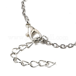 Подвеска из стекла в форме капли и цветка на цепочке.&nbsp;PW-WG48730-01-1