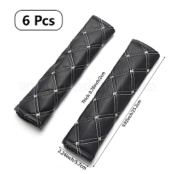 Универсальные накладки на ремни безопасности автомобиля из искусственной кожи pu&nbsp;AJEW-WH20020-340A