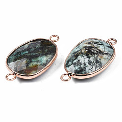 Соединители из натуральной африканской бирюзы (яшмы)&nbsp;G-S359-338A