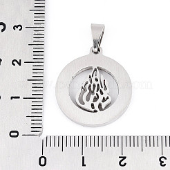 201 подвеска из нержавеющей стали со стразами и эмалью&nbsp;STAS-T073-57P