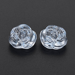 Прозрачная выпечка расписные стеклянные бусины X-GLAA-S190-022-A03