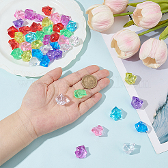 160шт 9 цвета прозрачные акриловые бусины&nbsp;OACR-WR0001-09