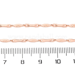 Halsketten aus gedrehten Gliederketten aus Messing&nbsp;NJEW-D302-63RG