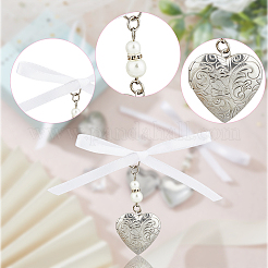 3 pz cuore 316 acciaio inossidabile ciondolo medaglione decorazioni&nbsp;HJEW-AB00210