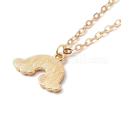 Colliers pendentif arc-en-ciel en alliage émaillé&nbsp;NJEW-JN03619-02