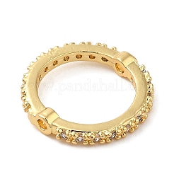 Struttura in ottone con micro pavé di perline di zirconi cubici&nbsp;KK-M248-13G