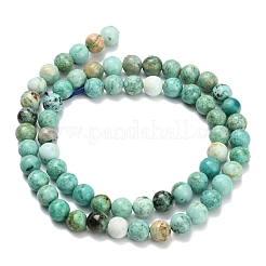 Бусы натуральная перуанская бирюза (яшма)&nbsp;G-L642-B08-6mm