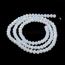 Chapelets de perles en verre imitation jade&nbsp;X1-EGLA-A034-J4mm-MB04