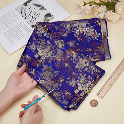 Tissu en polyester à motif de fleurs&nbsp;DIY-WH0504-904C