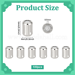 100 шт. латунные бусины с покрытием стойки&nbsp;KK-PH0012-48P