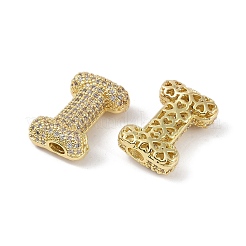 Pendenti in zirconi cubici trasparenti in micro pavè di ottone&nbsp;KK-Z041-01G-I