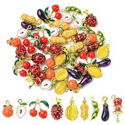 Подвески из эмали из сплава с покрытием 5 шт.&nbsp;ENAM-YW0005-96A