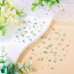 50pcs perles d'aventurine vertes naturelles&nbsp;G-TAD0001-15B