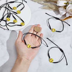 48шт бейсбольный сплав звеньев браслеты&nbsp;BJEW-GO0001-21