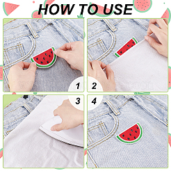 Computergesteuerte Stickerei mit Wassermelonen-Polyester zum Aufbügeln/Aufnähen&nbsp;PATC-WH0014-54