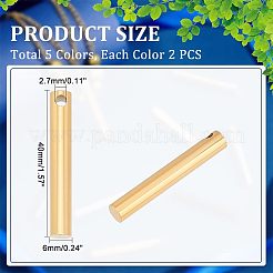 10 шт. подвески из нержавеющей стали 304 двух цветов&nbsp;STAS-UN0039-54