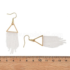 Boucles d'oreilles avec pendantifs de perles en verre&nbsp;EJEW-MZ00749-03