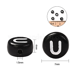 288 г 26 стильные черные акриловые бусины&nbsp;SACR-X0015-17
