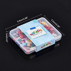 200 pezzo di perline di vetro a 2 fori&nbsp;SEED-NB0001-21