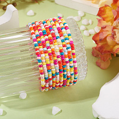 Гранулы cmолы браслеты&nbsp;BJEW-TAC0080-01F