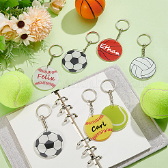 Kits de fabrication de porte-clés de ballon de sport à faire soi-même&nbsp;DIY-SP0007-37